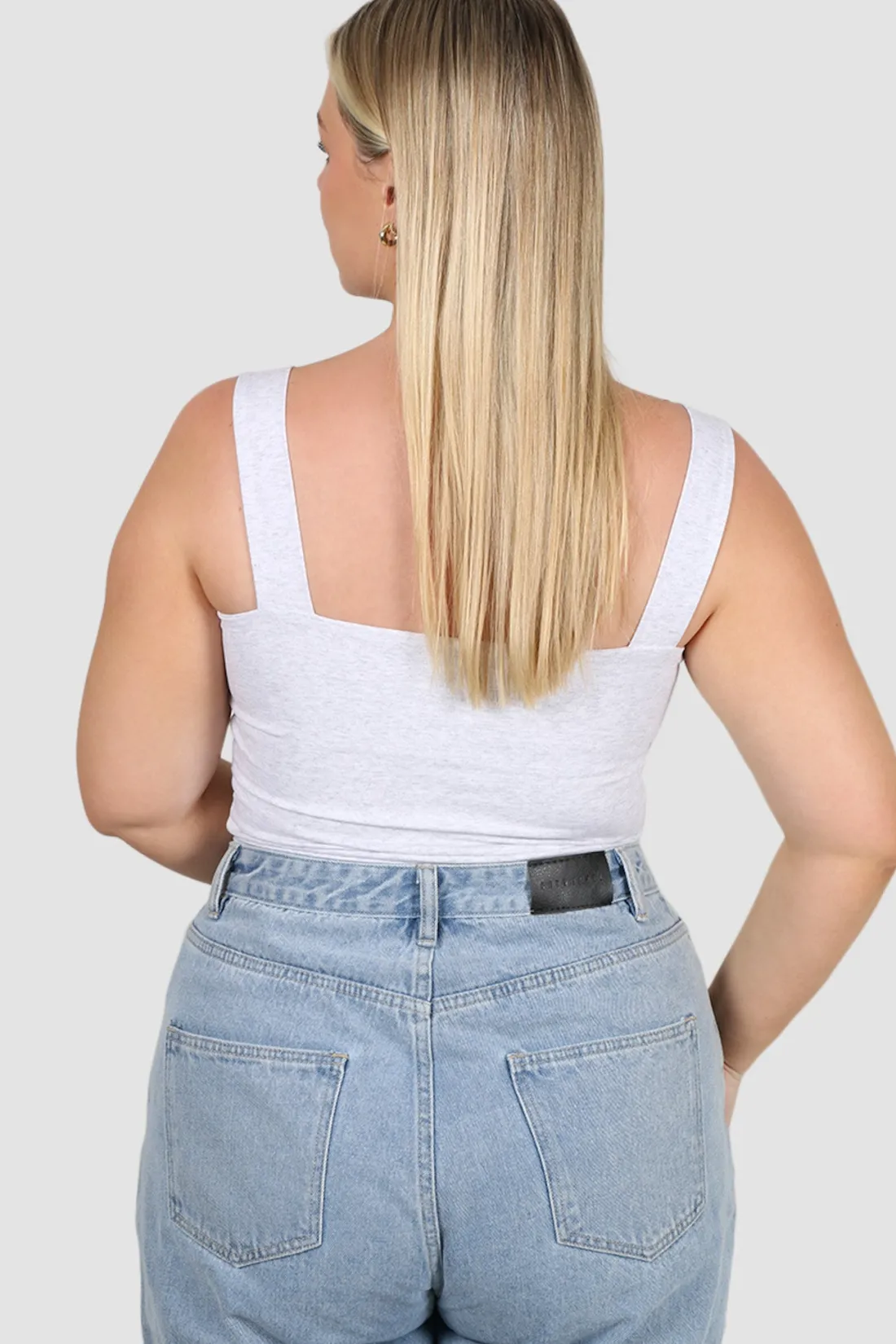 Fayt Tops | QUINN FULL LENGTH TOP GREY MARLE