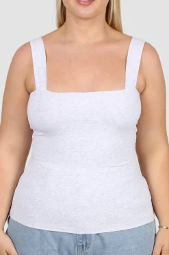 Fayt Tops | QUINN FULL LENGTH TOP GREY MARLE