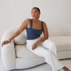 Fayt Tops | QUINN TOP DEEP OCEAN BLUE