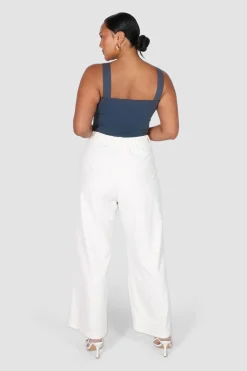 Fayt Tops | QUINN TOP DEEP OCEAN BLUE