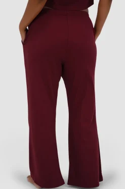 Fayt Sets | RAYLN RIB PANTS WINE