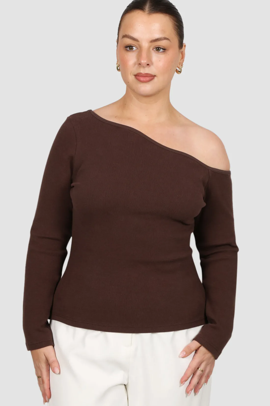 Fayt Tops | Jackets, Knits & Coats | RUMI RIB TOP ESPRESSO