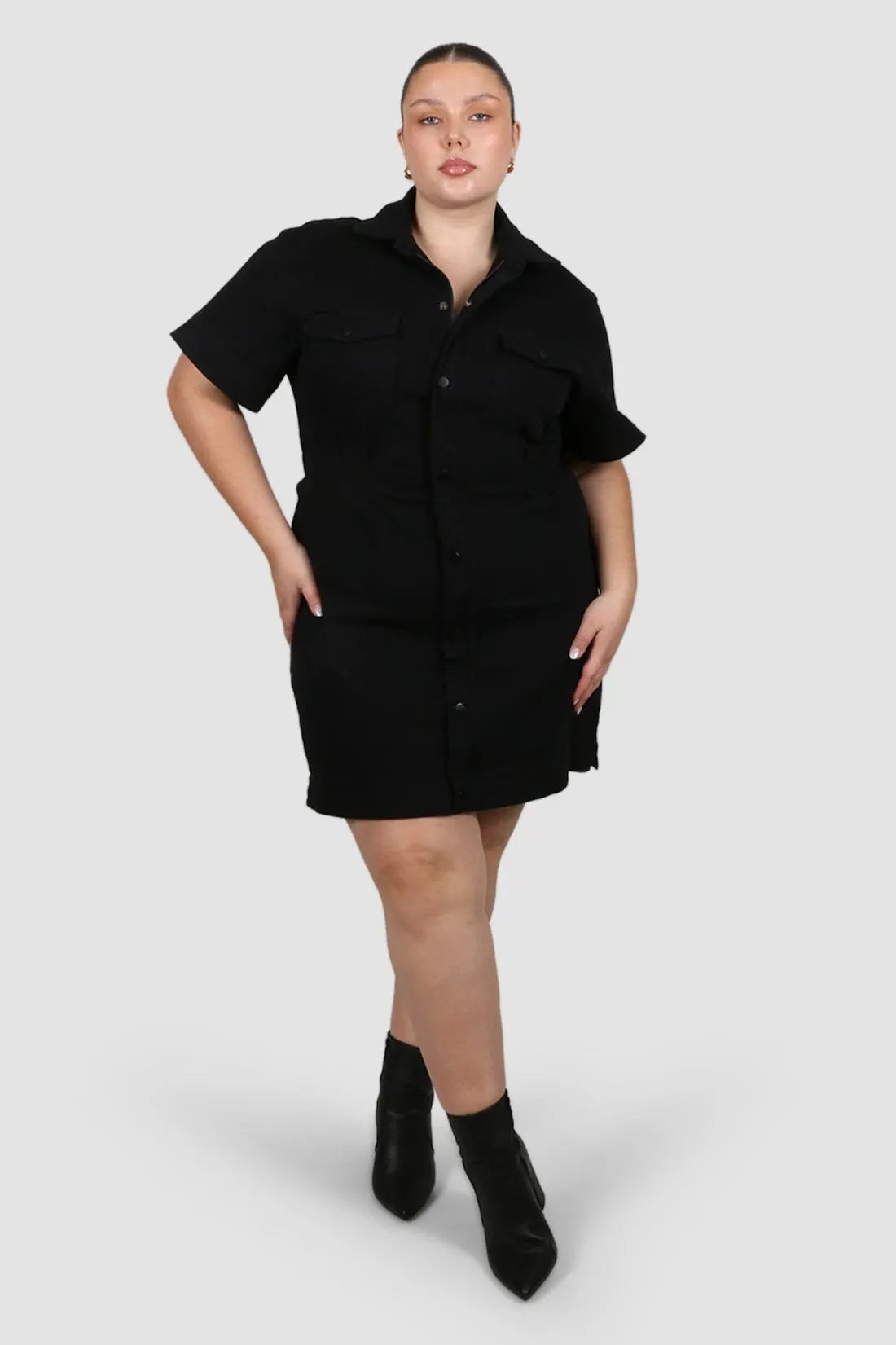 Fayt Dresses | Dresses | SAVEIRA DENIM DRESS BLACKOUT