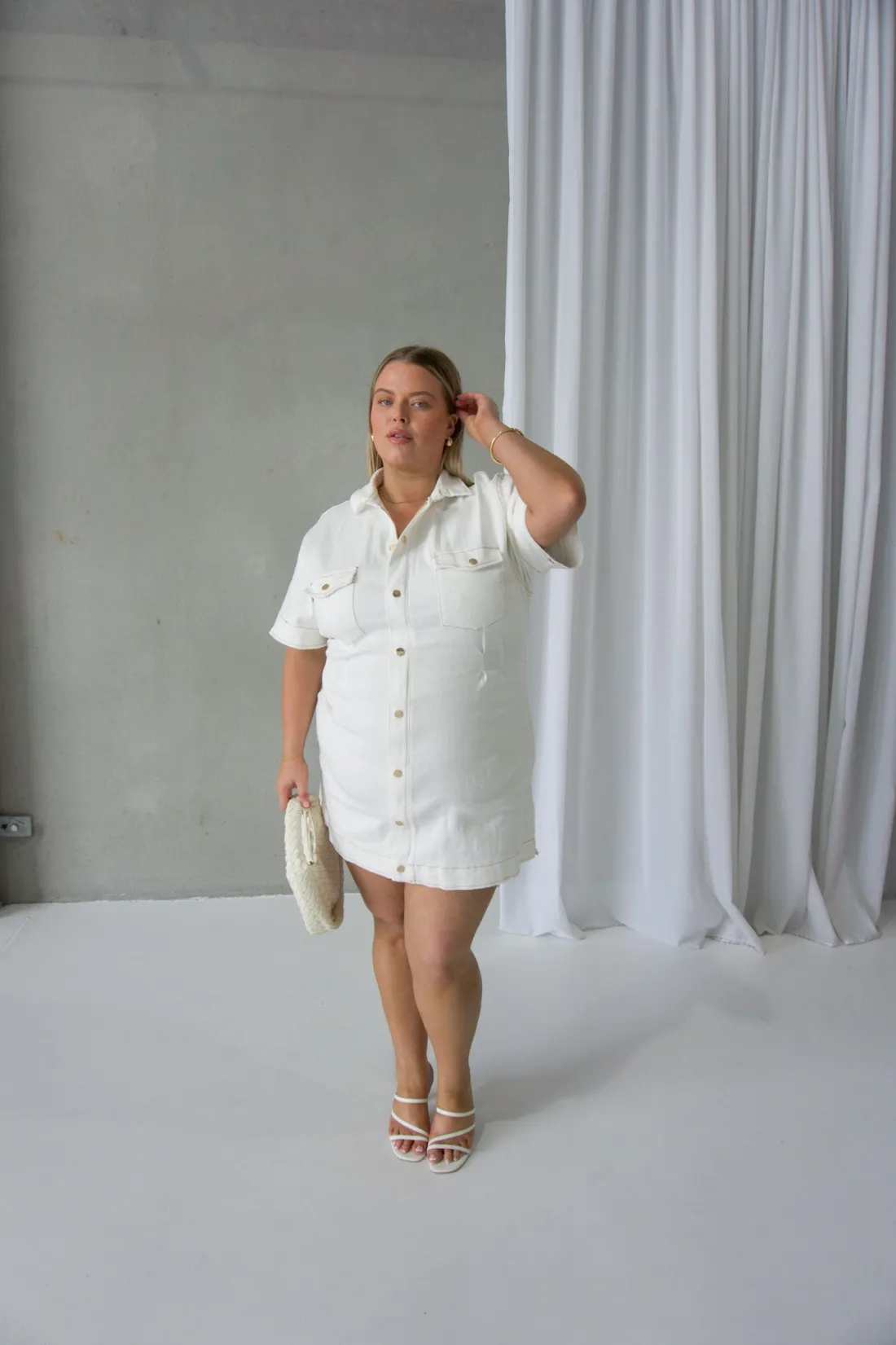 Fayt Denim | Jeans | SAVEIRA DENIM DRESS WHITE