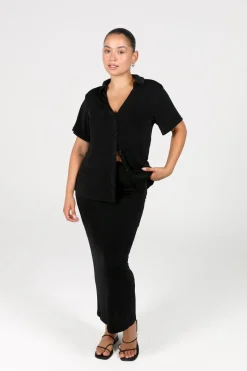 Fayt Skirts | SOLA SKIRT BLACK