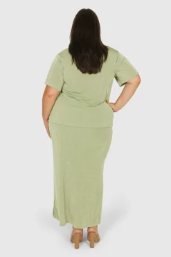Fayt Skirts | SOLA SKIRT SOFT GREEN
