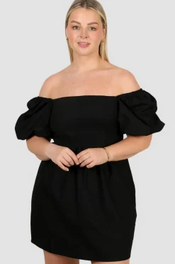 Fayt Dresses | Dresses | STELLA LINEN DRESS BLACK
