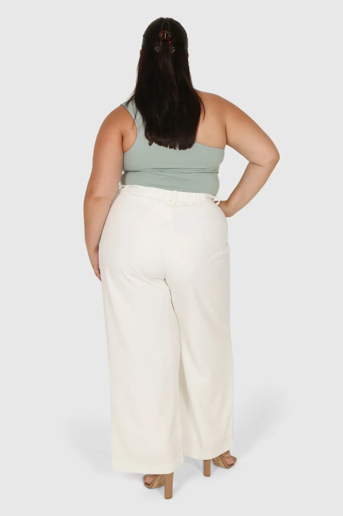 Fayt Tops | SULLIVAN ONE SHOULDER TOP SEAFOAM