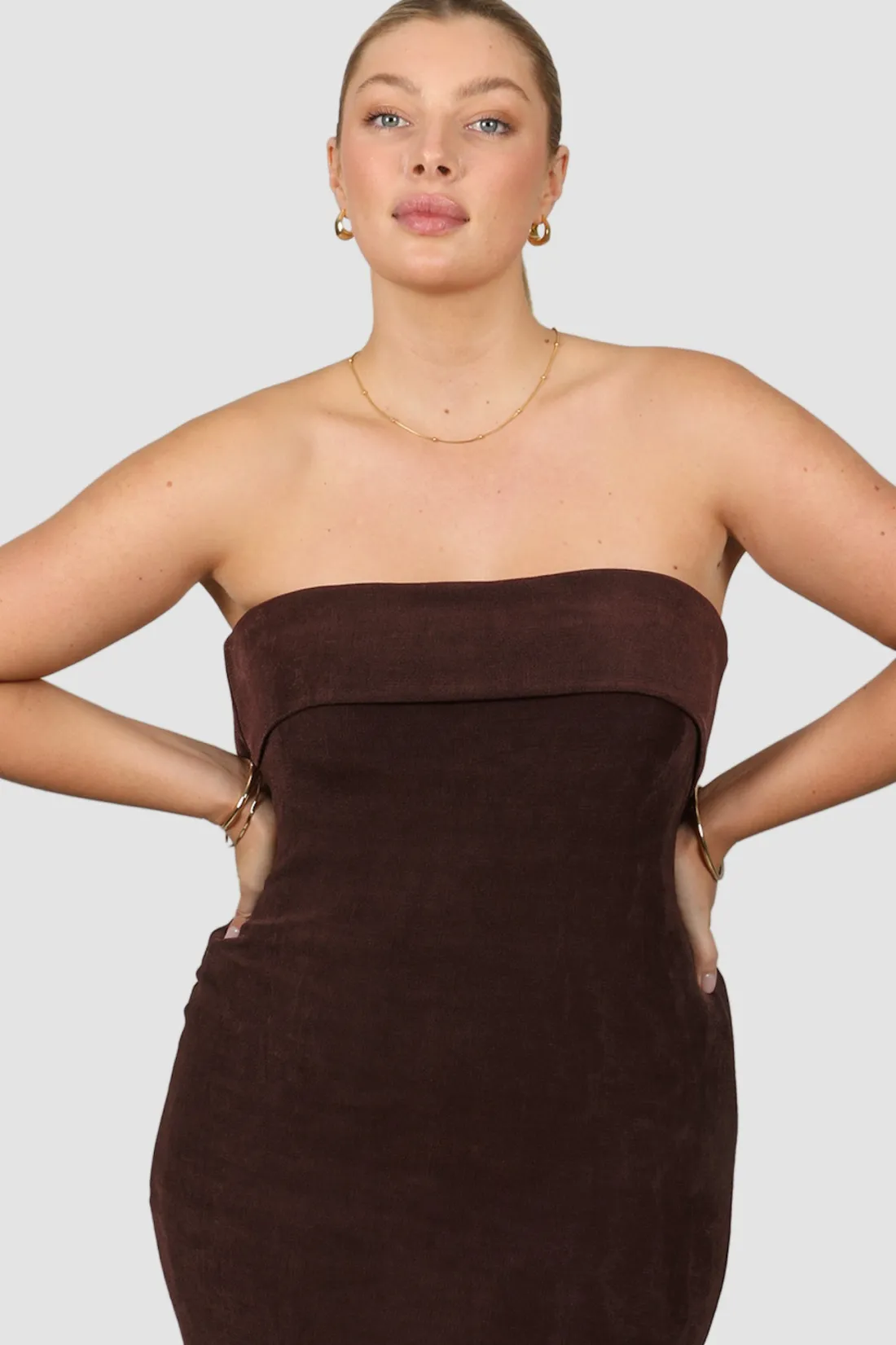 Fayt Dresses | Dresses | SURI MIDI DRESS ESPRESSO