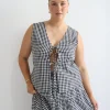 Fayt Tops | Sets | TORBIN TOP B&W GINGHAM