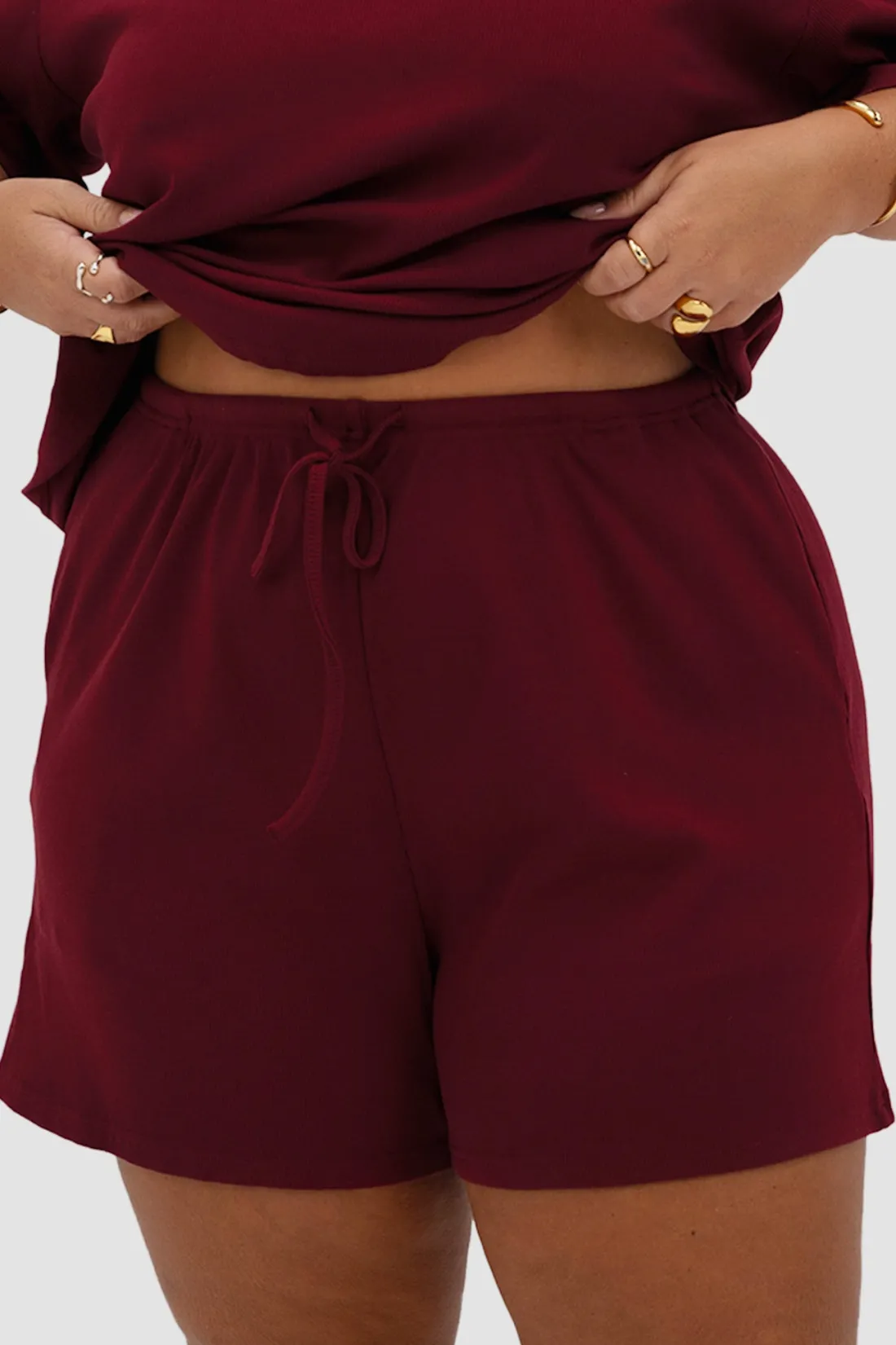Fayt Sets | TORLA RIB SHORTS WINE