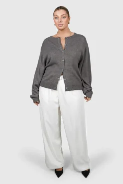 Fayt Tops | Sweaters & Knits | WILLOW KNIT CARDIGAN GREY