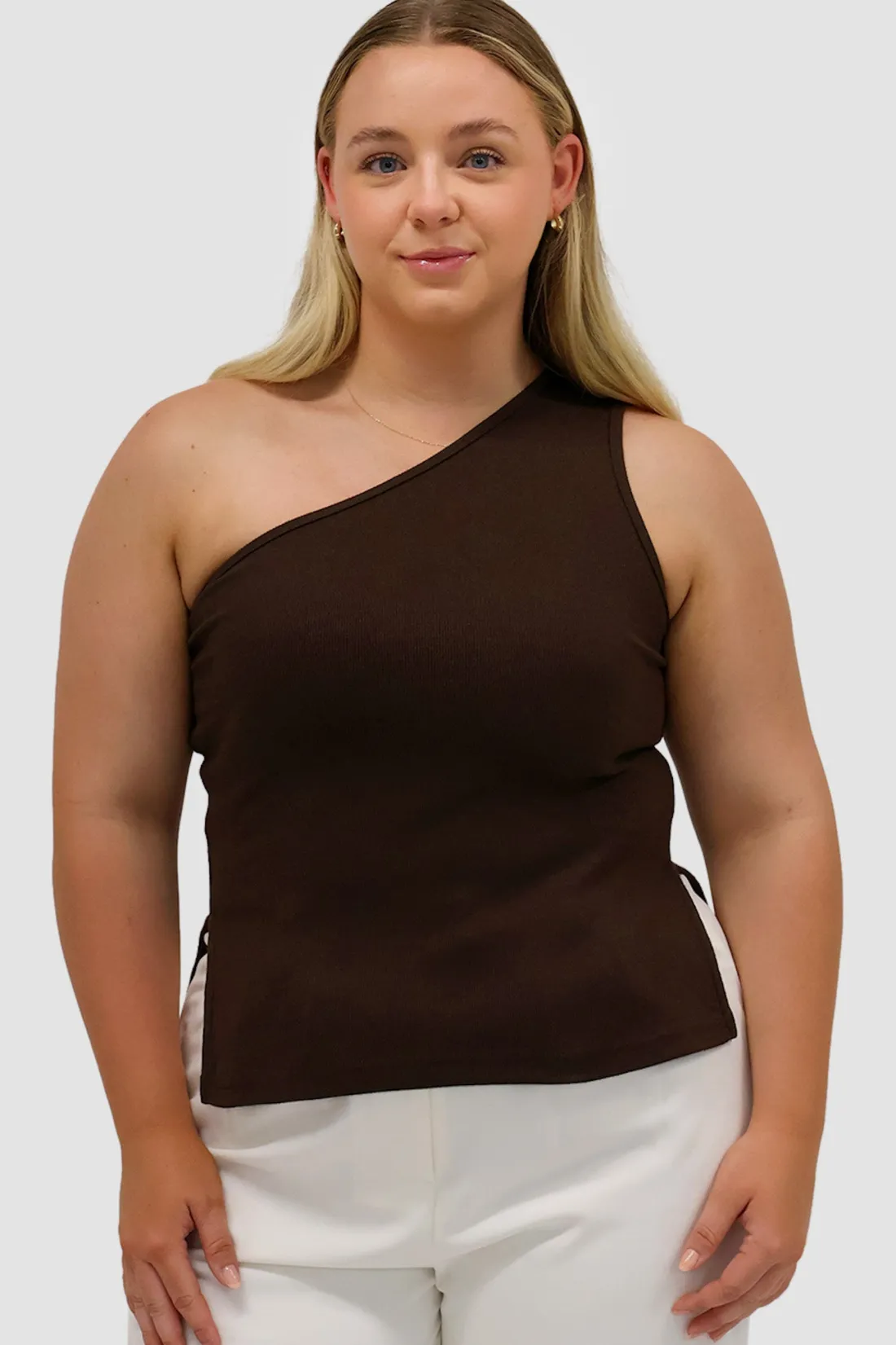 Fayt Tops | XANTIA KNIT TOP CHOCOLATE