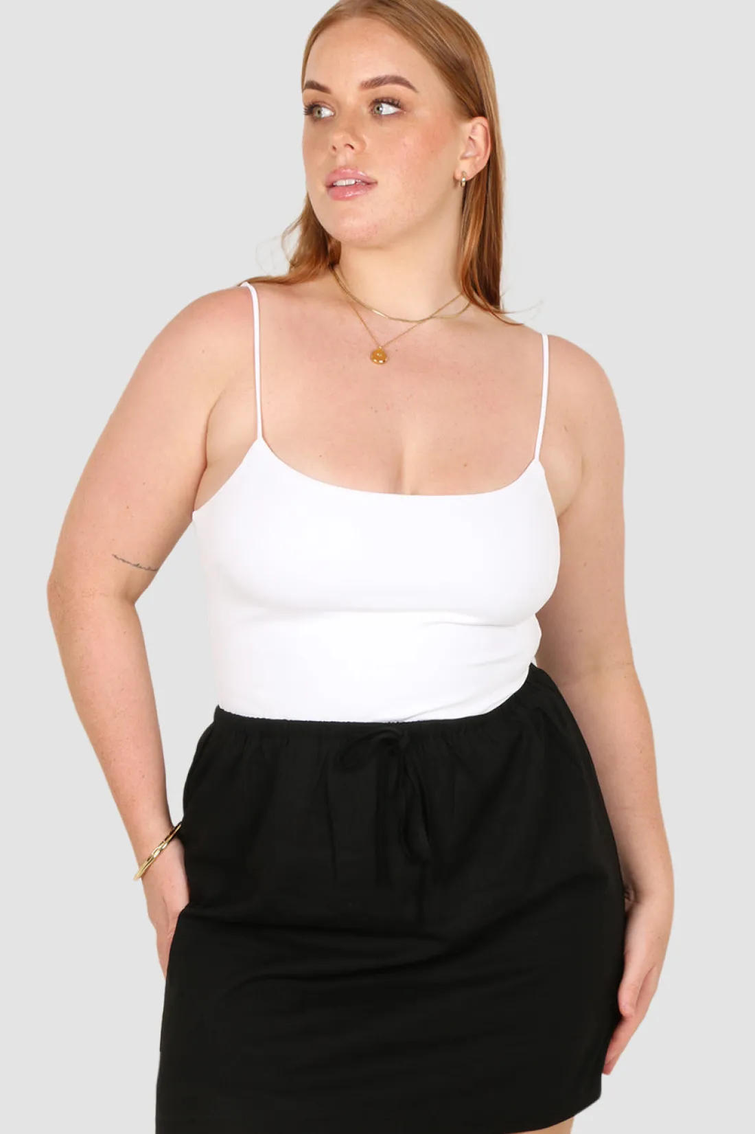Fayt Skirts | ZOLA LINEN SKIRT BLACK