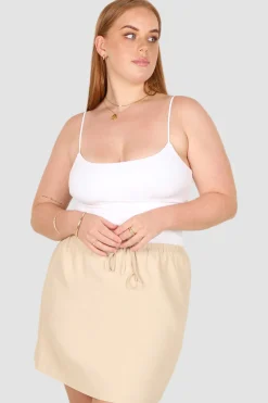 Fayt Skirts | ZOLA LINEN SKIRT NEUTRAL