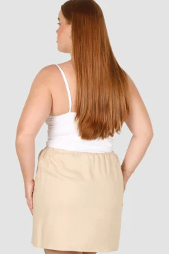 Fayt Skirts | ZOLA LINEN SKIRT NEUTRAL
